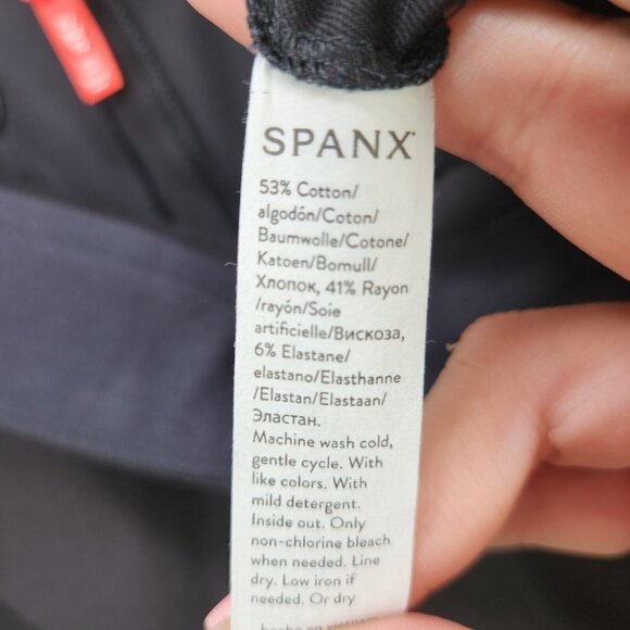 Spanx 6” Polished Shorts On the Go Classic Black Women's XL 20370R New - Picture 11 of 13